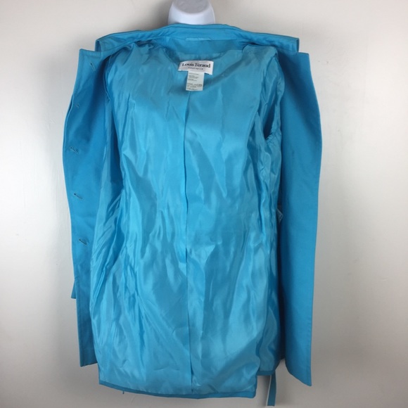 Louis Feraud Contraire Trench Coat Womans Size 6 U - Picture 8 of 8